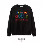 hombre gucci sweatshirt news collection world wide flag black